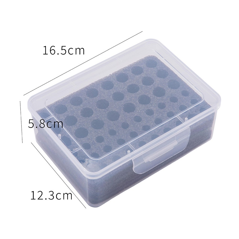 Sturdy Battery Storage Container for 24 AA 30 AAA Batteries Moisture Proof