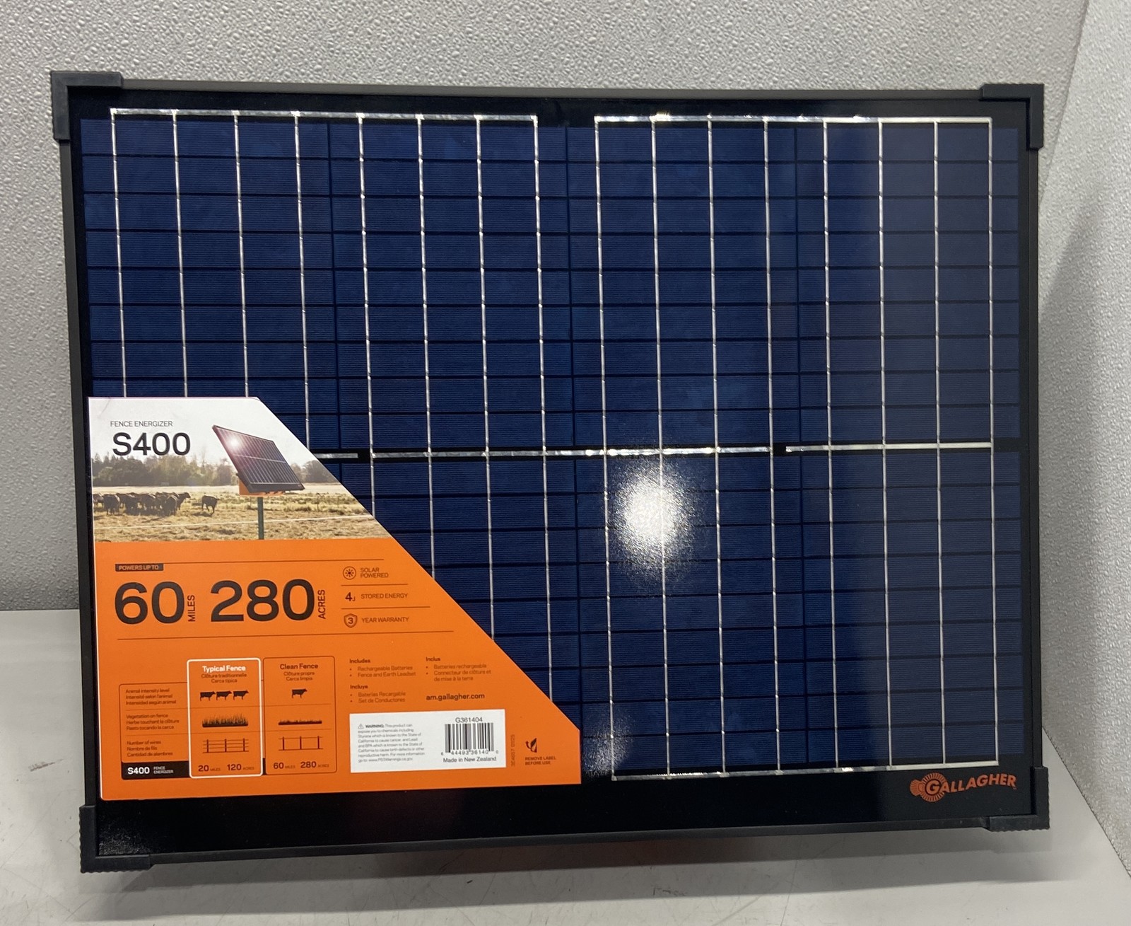 Gallagher Energizer Solar Panel S400 40W 12V 361404