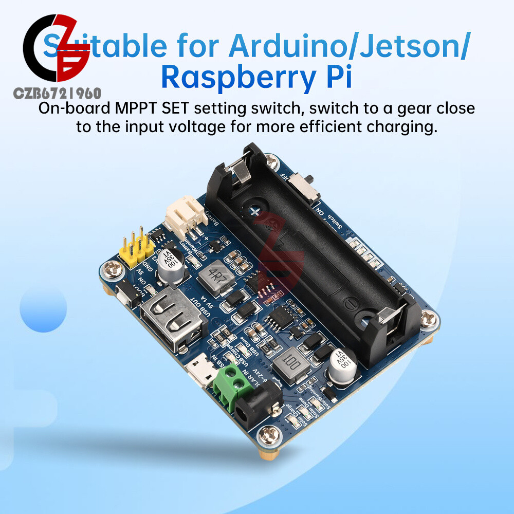 Power Manager Module for 6V~24V Solar Panel Support MPPT USB Battery Charging