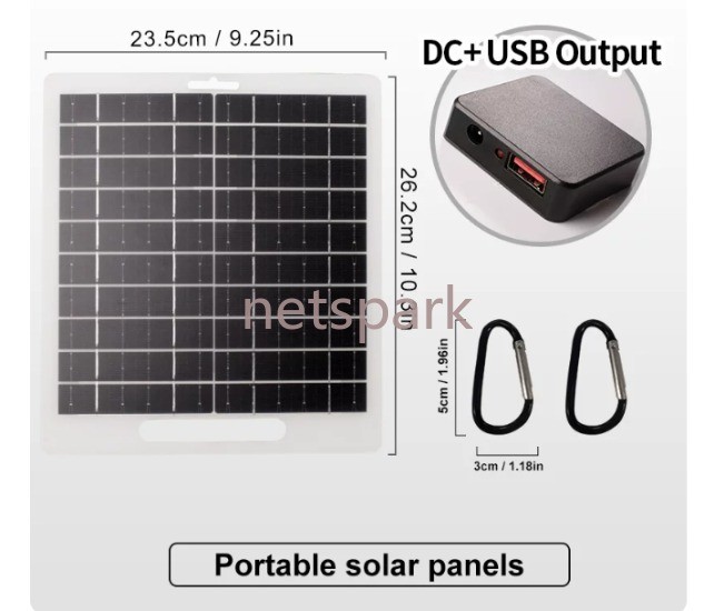 Solar Panel Charger 5V 2W 3W 6W 8W 10W USB Flexible Solar Power Generator Panel