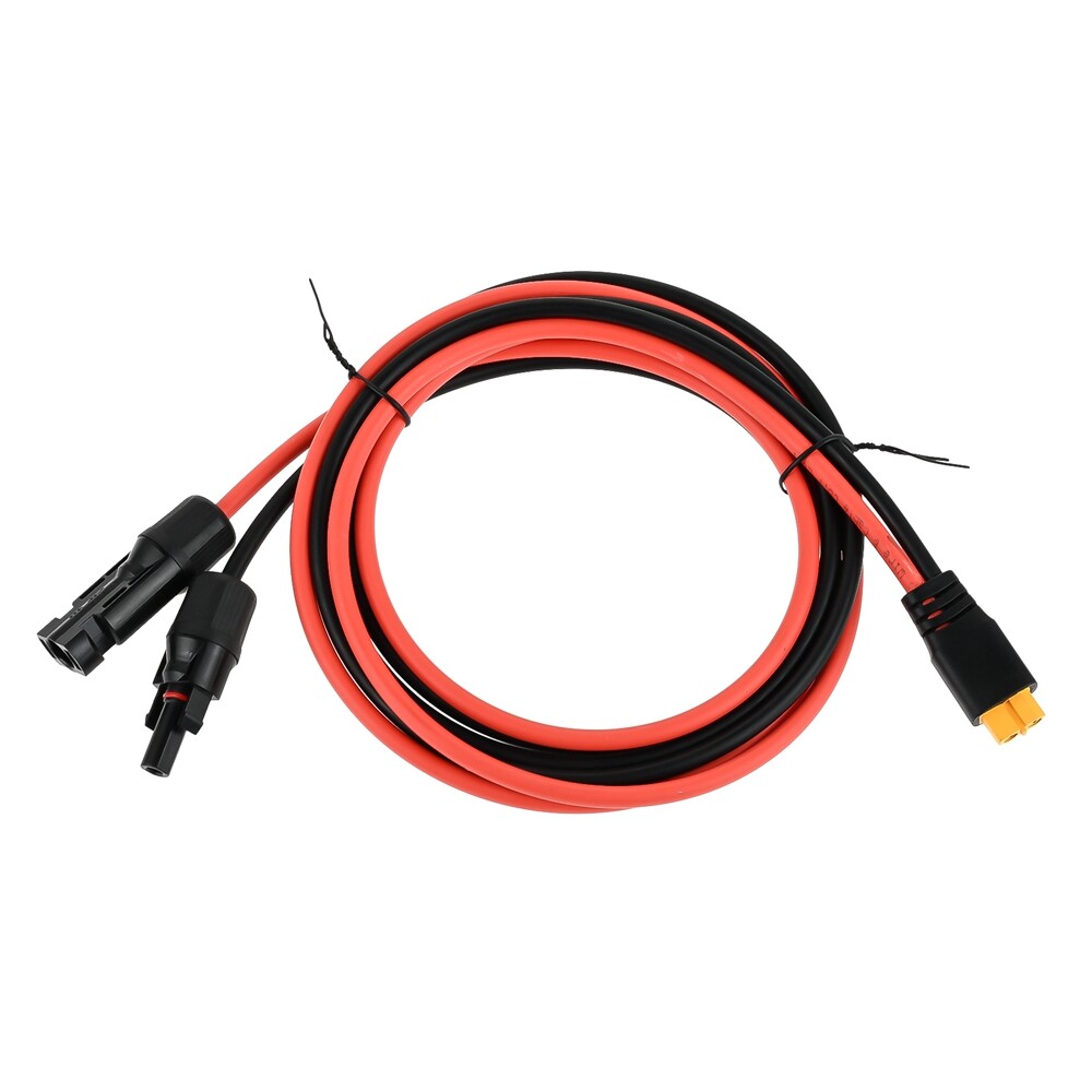 Solar Charging Cable Solar Plug to XT60 Adapter Connector 12AWG Solar Panel Kit