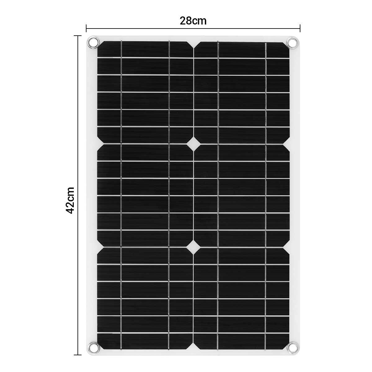 20W 12V Watt Solar Panel Kit Charging Off-Grid Battery Power RV Home Boat Camp