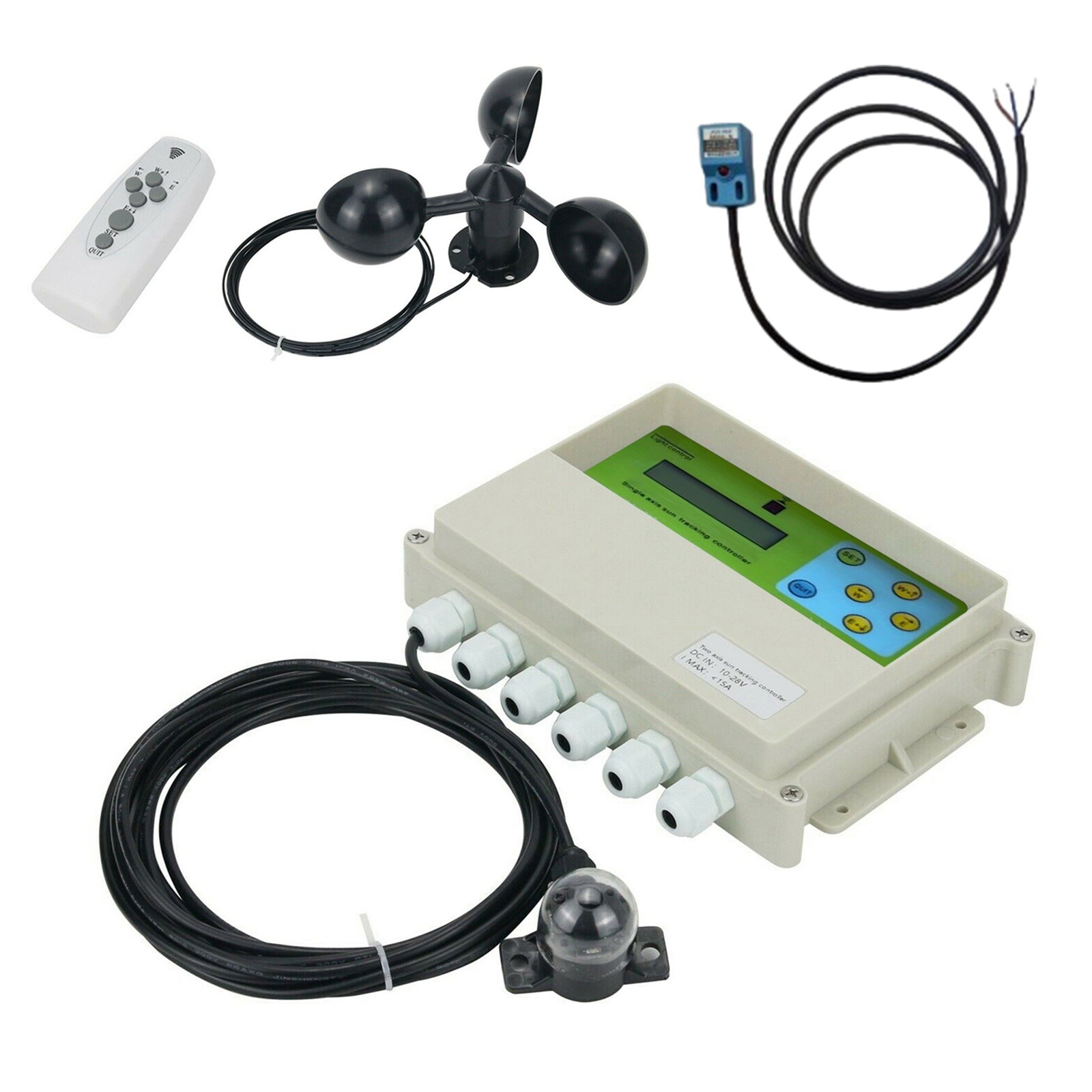 LCD Single Axis Automatic Solar Tracking Remote Control Solar Tracker Controller