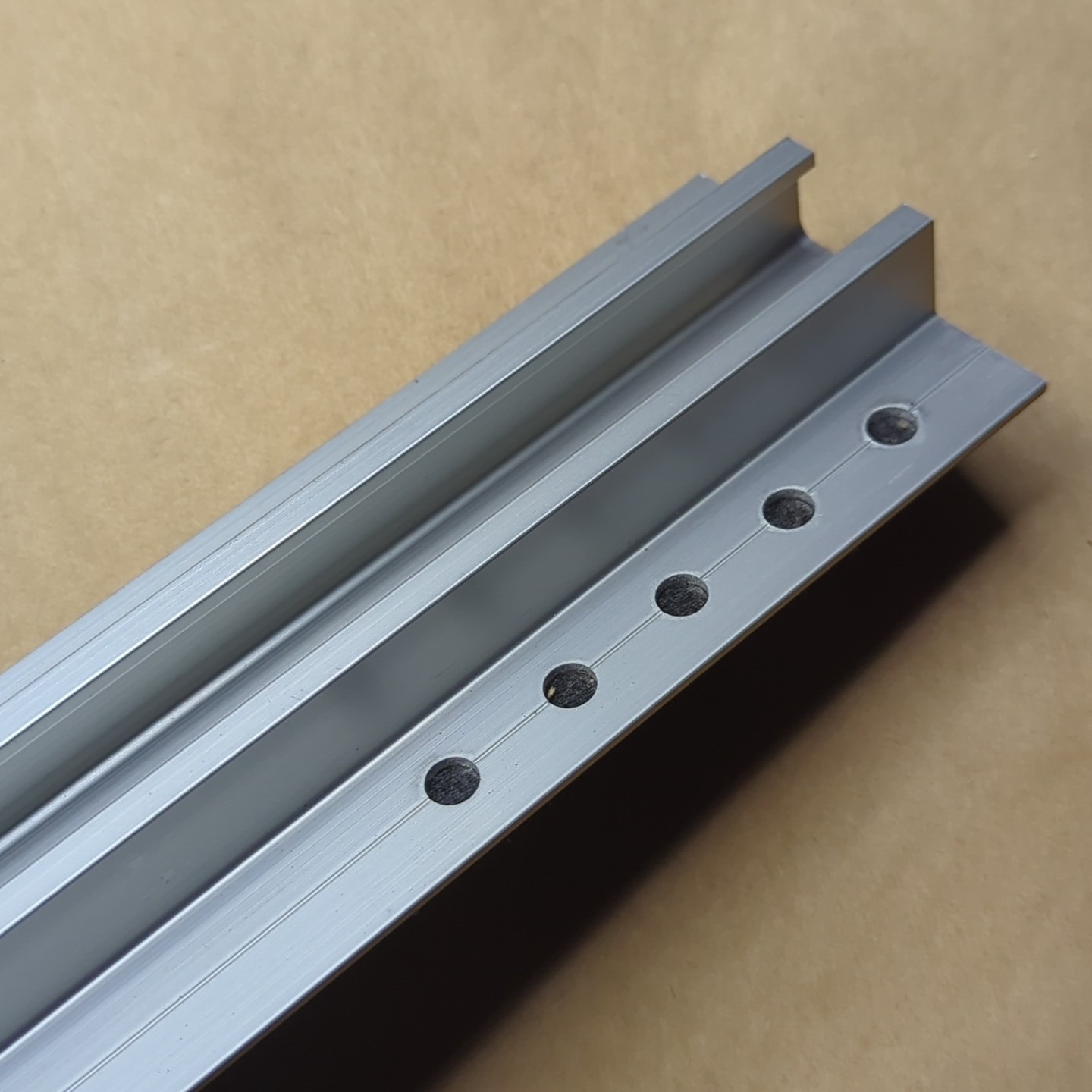 Solar Panel U Mini Rail Kit Mounting Bracket Aluminum For 4 Solar Panels 35mm
