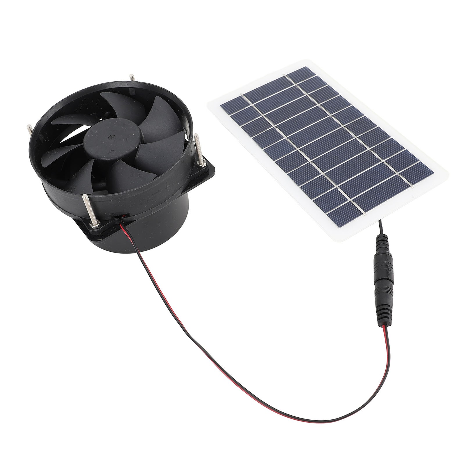 10W Solar Panel Powered Fan Kit Portable Silent Exhaust Fan For Outdoors For