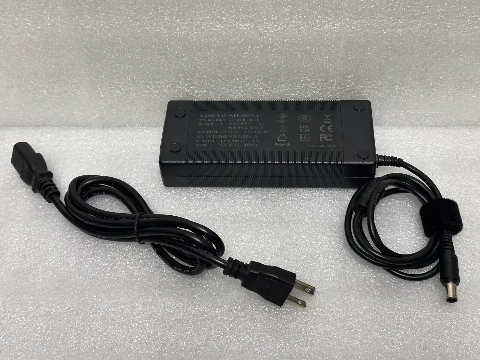 AC Adapter charger COOFLY Power 1000W A1000S S1000P-S NT-2400500D1 24V 5A 120W