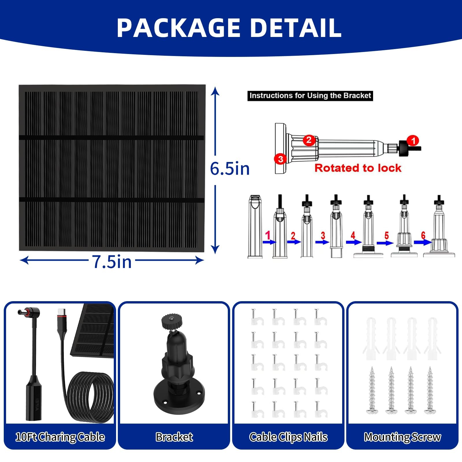 Solar Panels for Ring Outdoor (New Generation) 5W 5V Solar Panel Charger with…