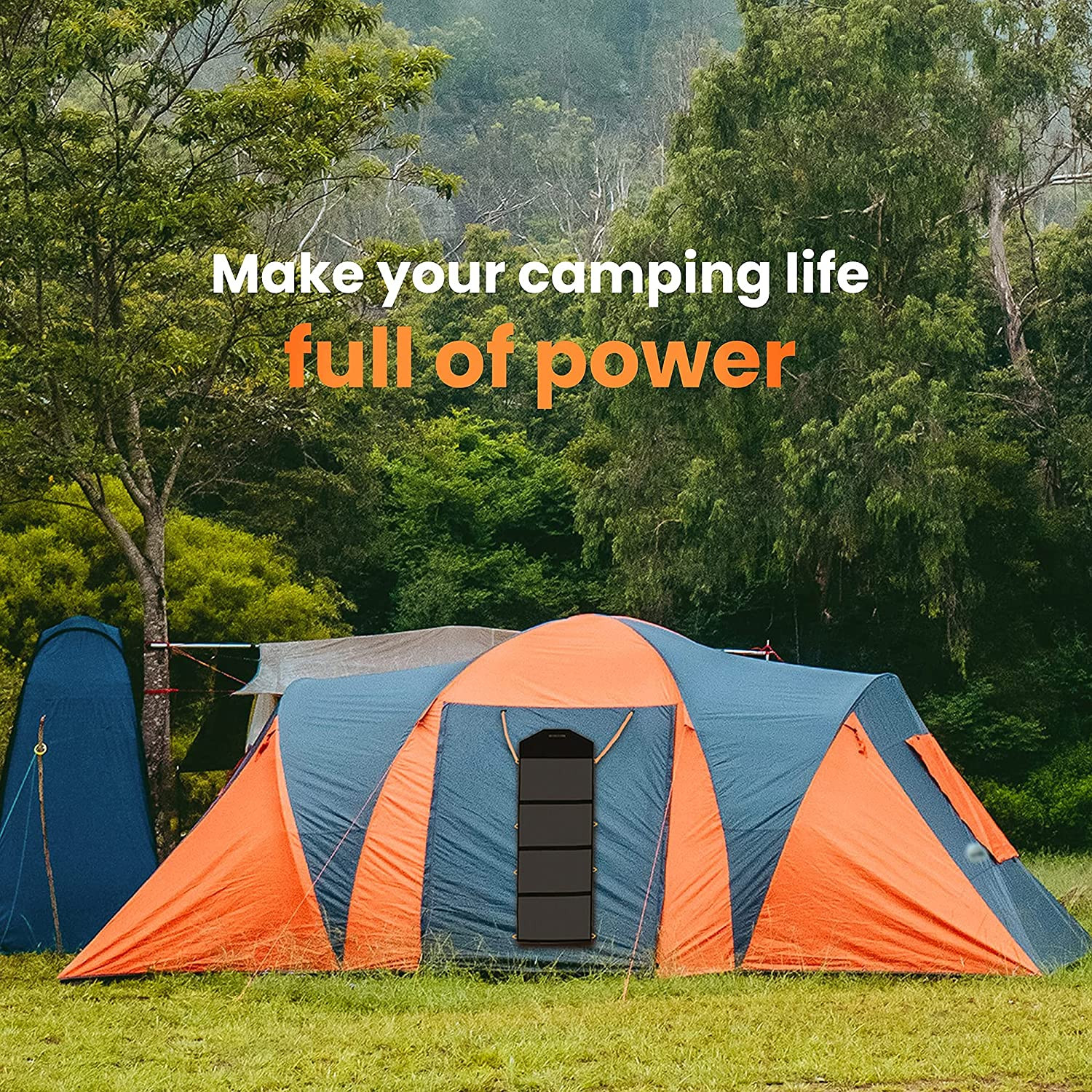 120W Portable Foldable Solar Panel Kit with 20A Charger Controller, 3 USB QC3.0
