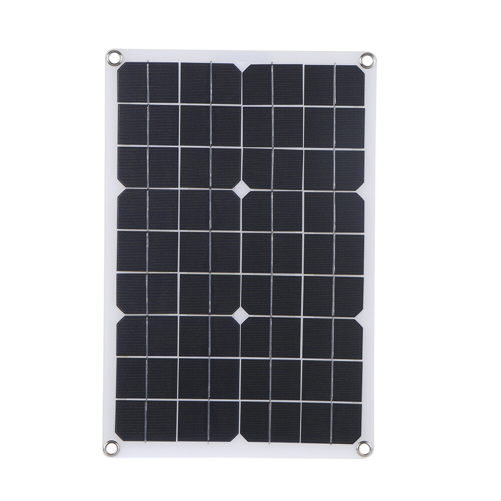 20W 18V Outdoor Solar Panel Charger USB Power Controller For Phone Car RV Boat