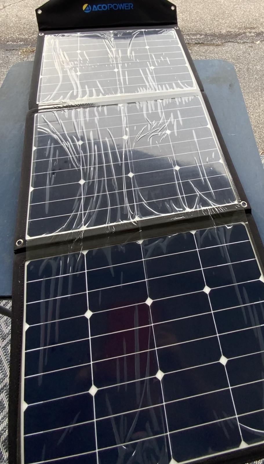 AcoPower 120 Watt Foldable Portable Solar Panel W/ProteusX Charge Controller