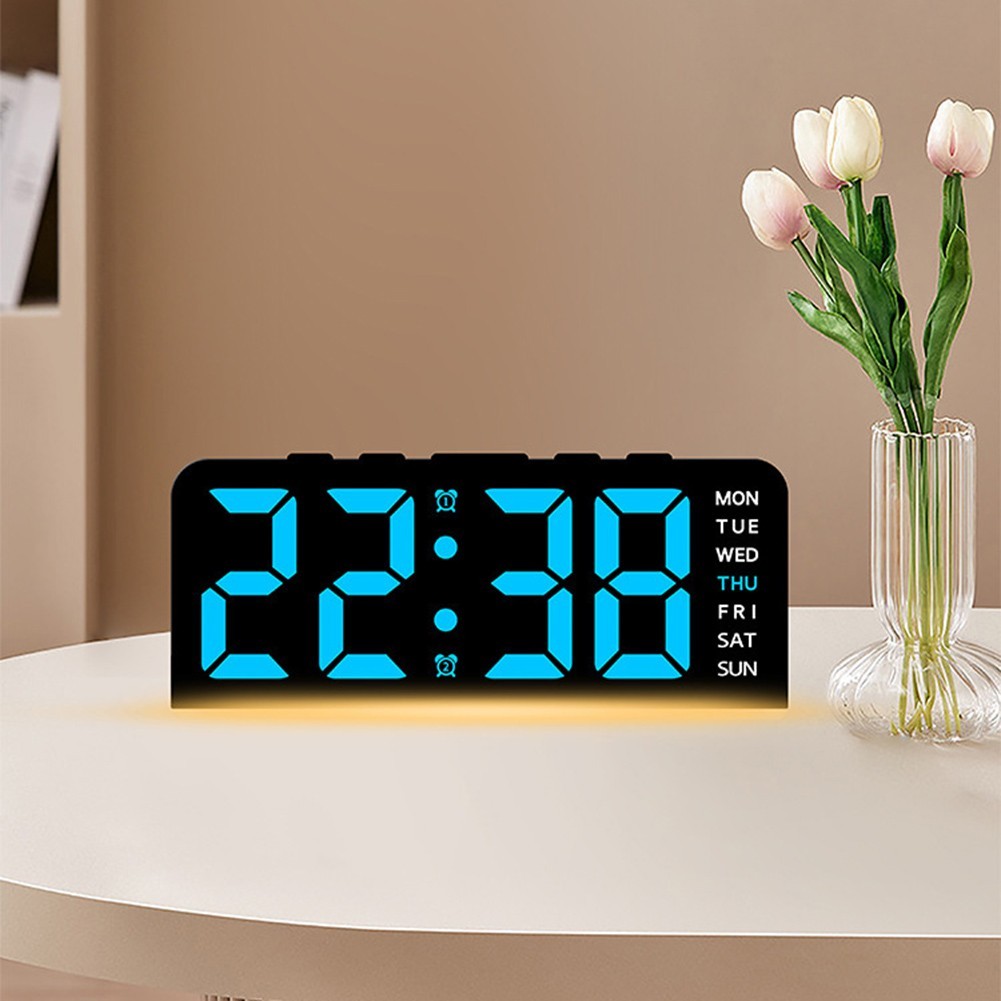 Alarm Clock Home Decor Clear Time Visibility Light And Atmosphere Lamp