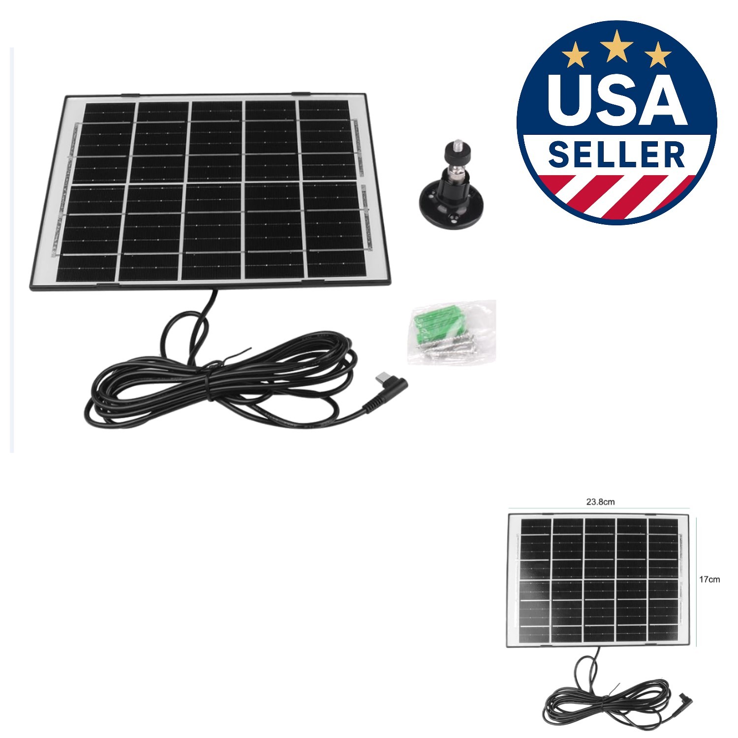 Durable 7W Solar Panel Battery Charger for Chicken Coops – Cold-Proof Design