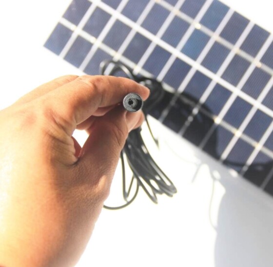 5W 12V polycrystalline silicon solar panel with DC interface charge 3.7V battery