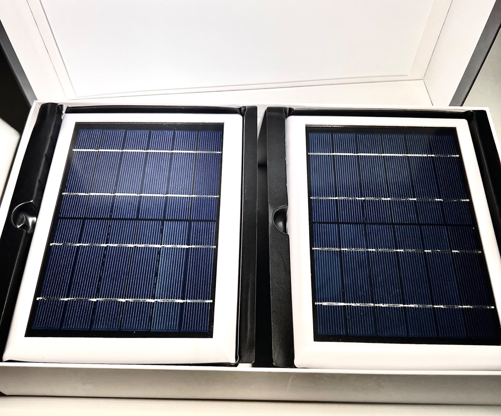 Wasserstein Solar Panel 2-Pack for WYZE Cam Outdoor V2/Pro White Weatherproof
