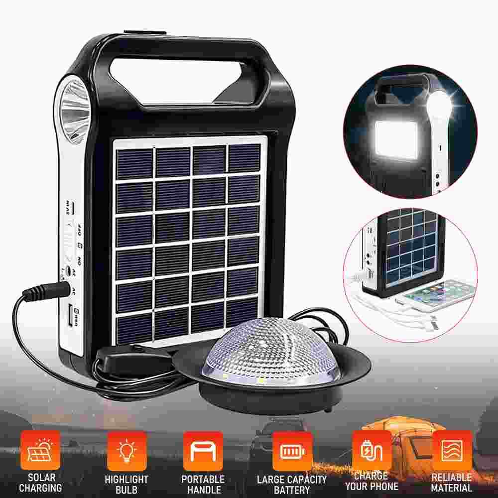 Portable Power Station Solar Generator Panel Power Bank Outlet Camping Emergency