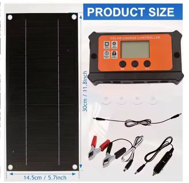 650/1300W Solar Panel portable solar panel kit 100A 12V/24V