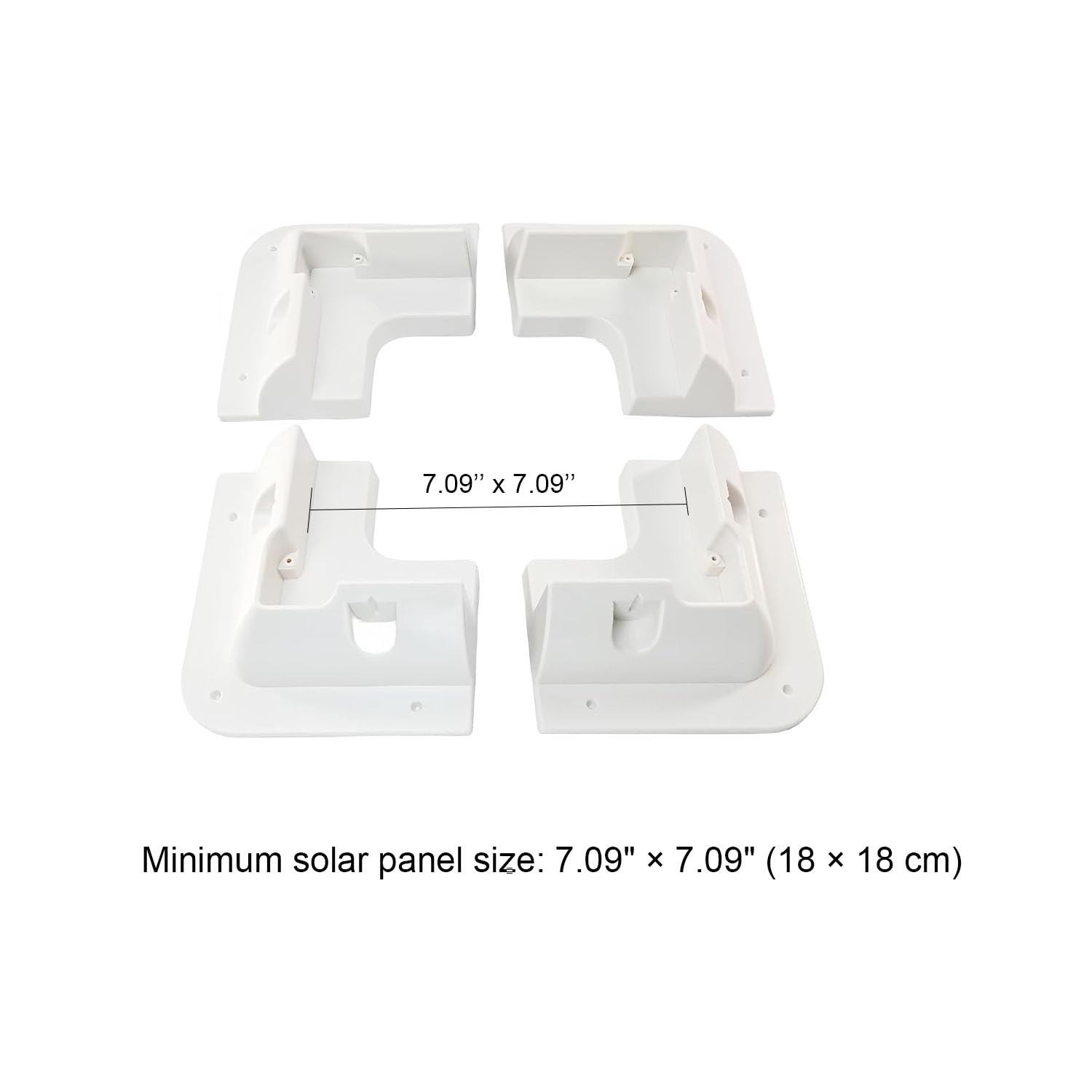7PCS Solar Panel Mounting Brackets Kit for RVs, Vans, Boats & Sheds – Flat Roof