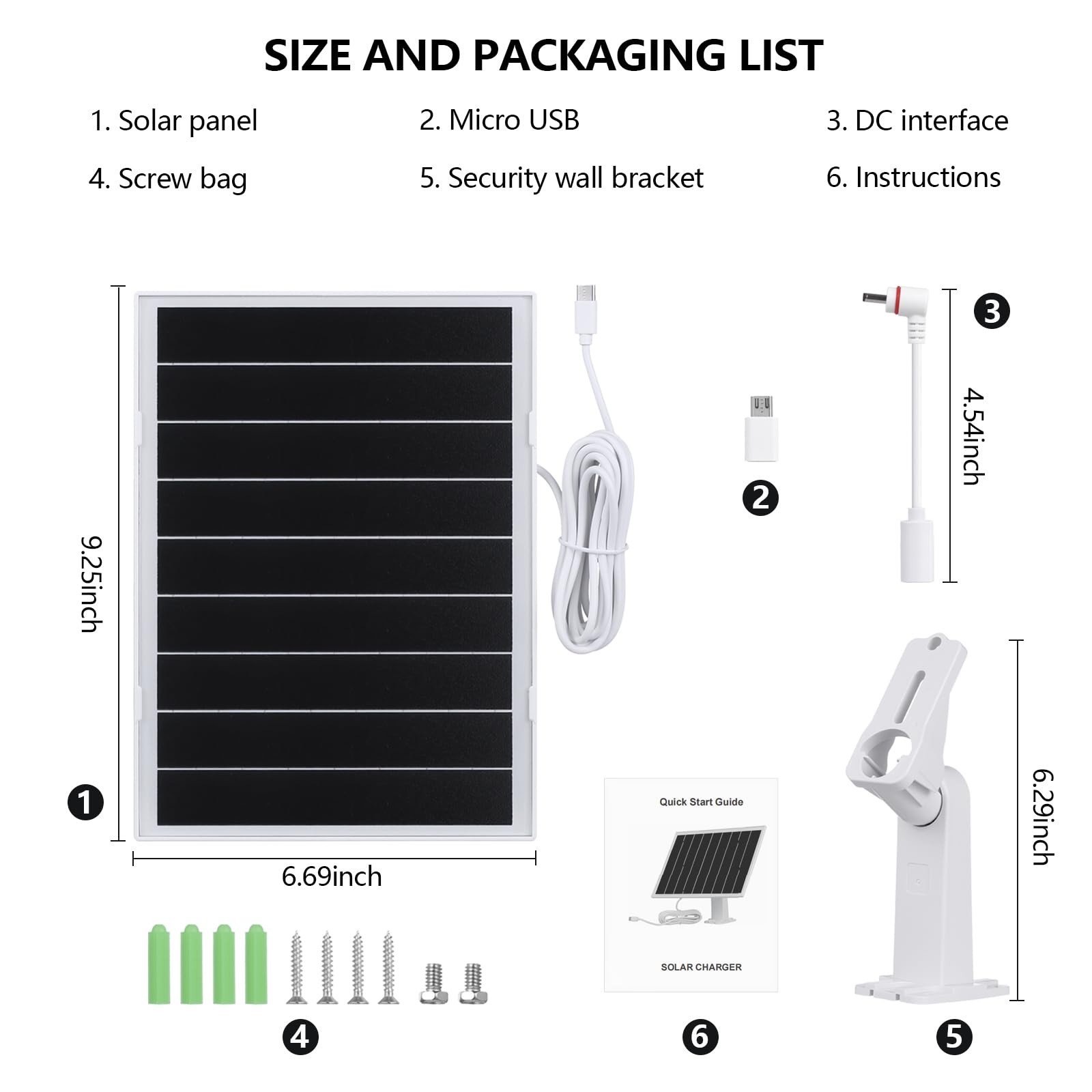 DSOGFOA 8W 5V Solar Panel,IP65 Waterproof Solar Charger with Voltage Regulato…