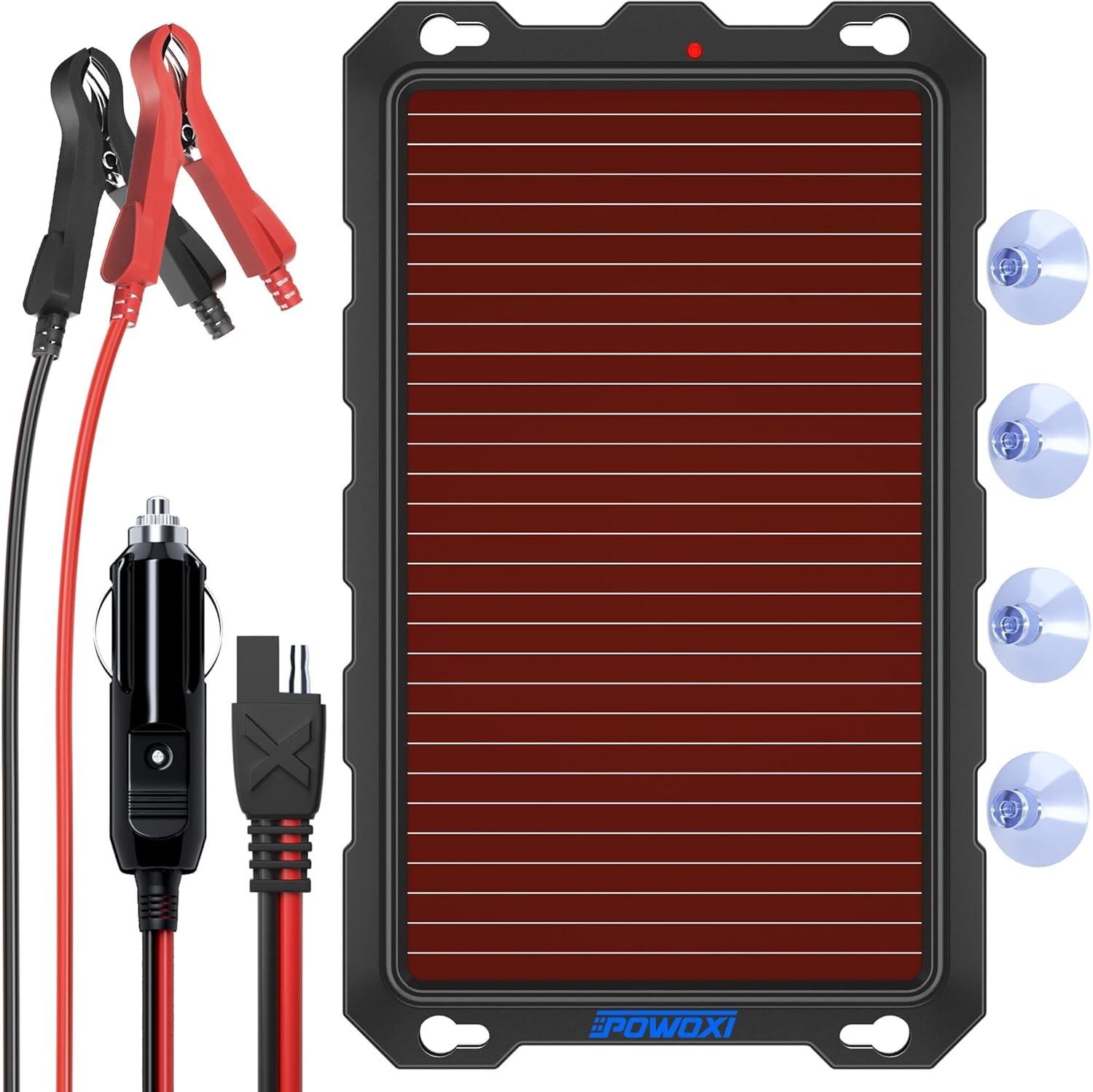 Cargador Solar 12V 3.3W Mantenedor Batería Portátil Impermeable