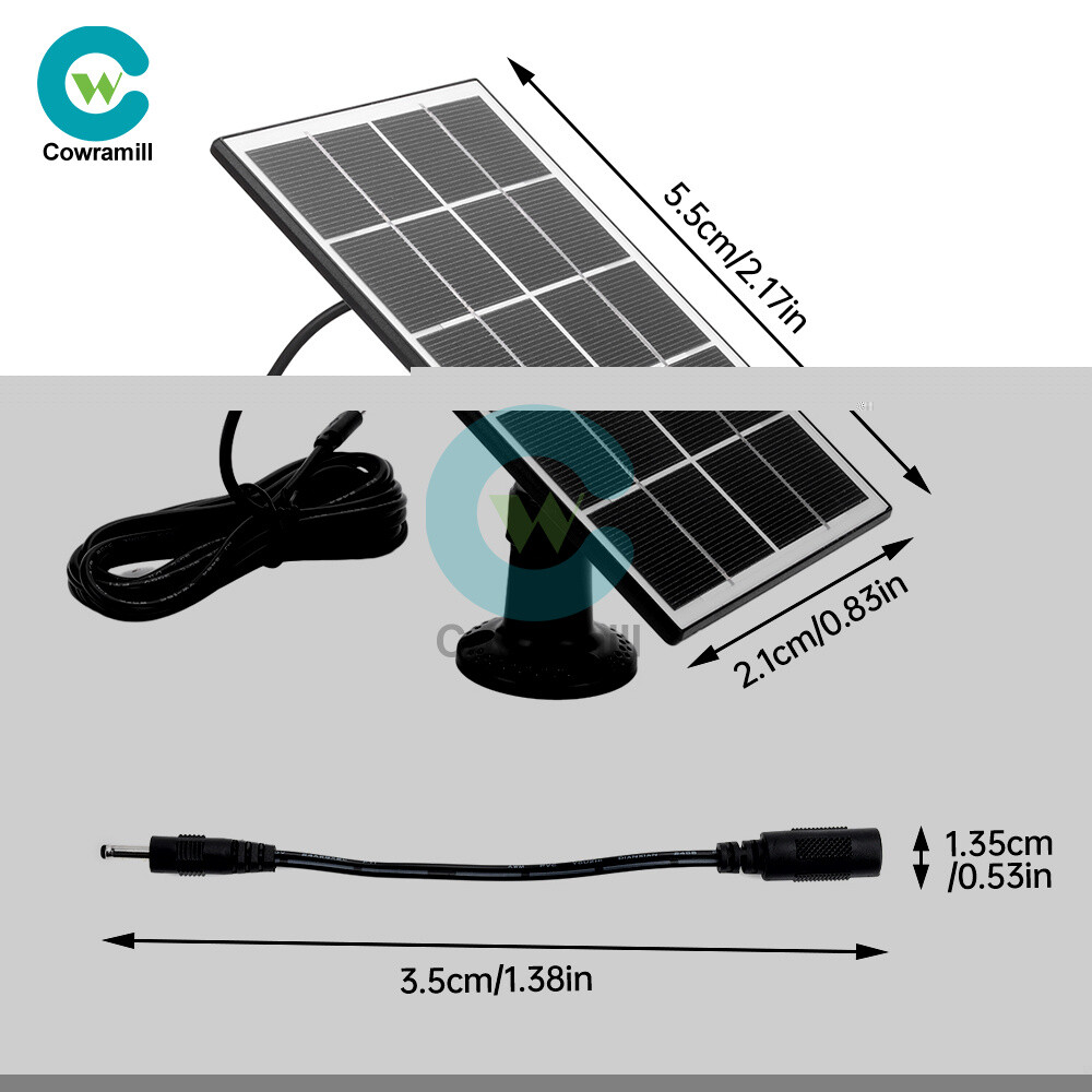 8W 5V Monocrystalline Solar Panel Type-C/DC5521 Interface Solar Charging Board