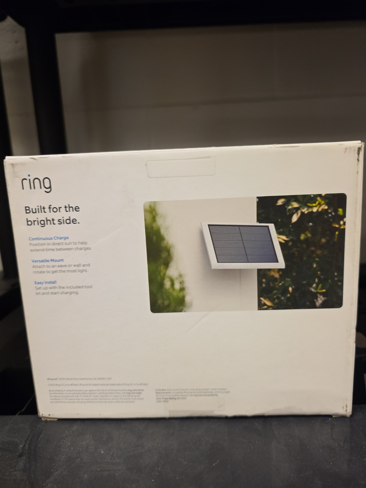 Ring Solar Panel Brand New Open Box