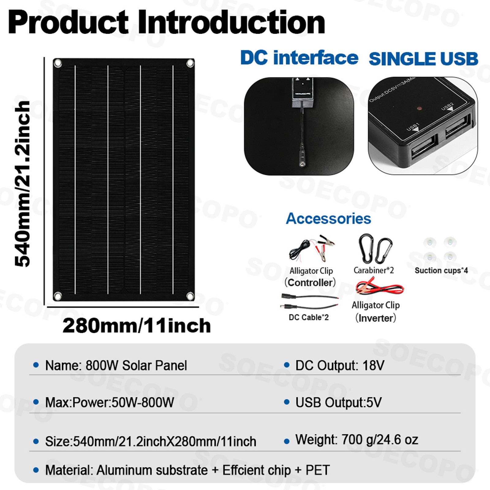15000W Solar Inverter Kit | 800W Panel + Controller | 12V/24V to 110V/220V