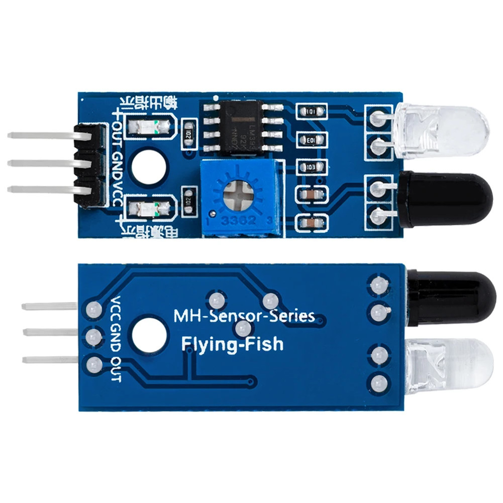 Compact IR Obstacle Avoidance Module 3.2 x 1.4 cm PCB Size with Mounting Holes