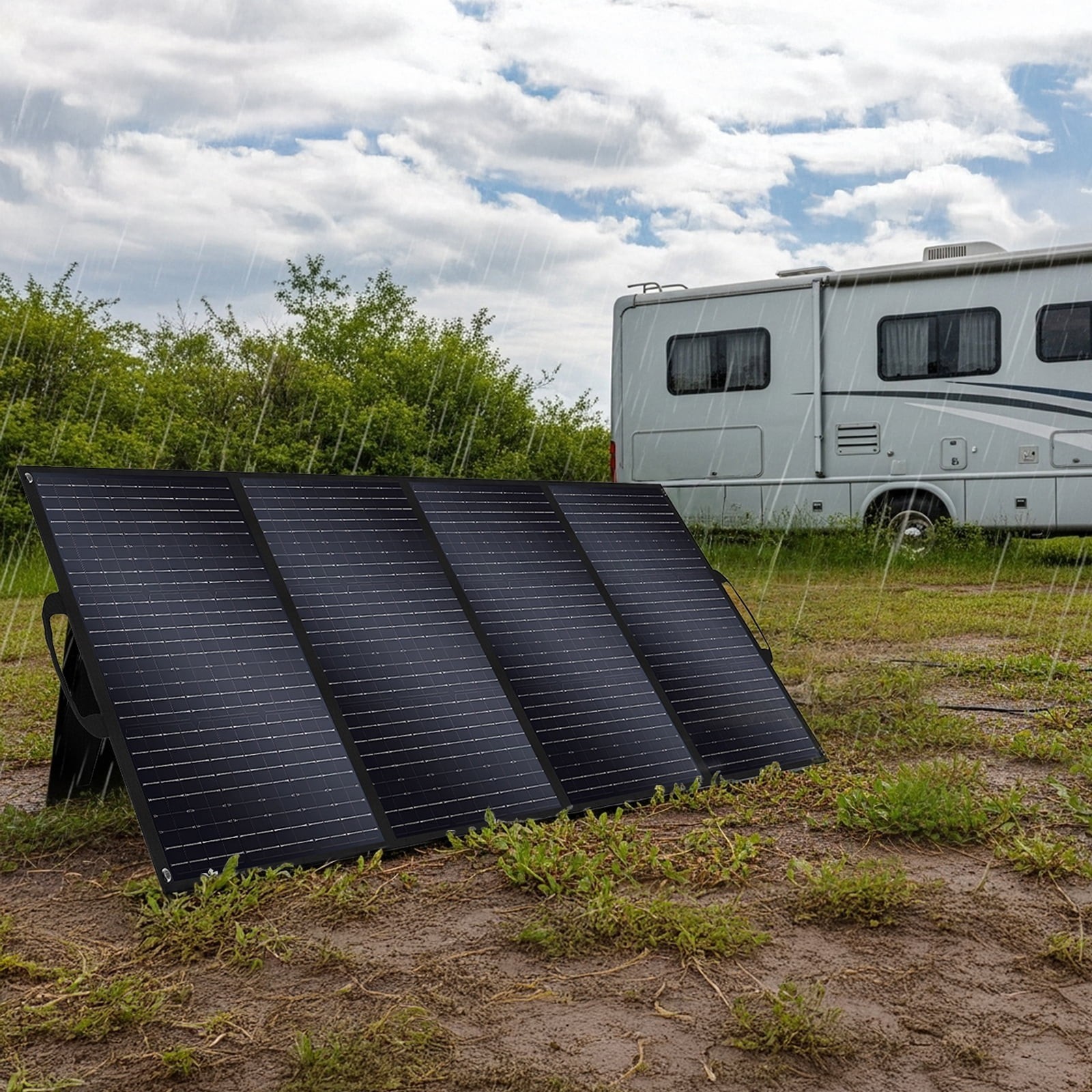 2PCS Foldable 200W Solar Panel ETFE-Coated & Monocrystalline Power Backup