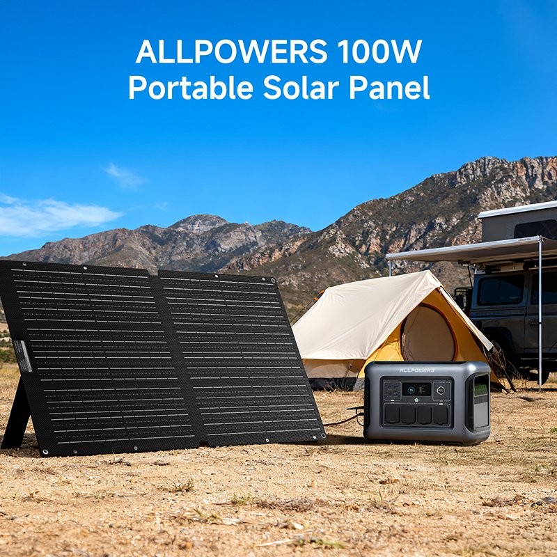 ALLPOWERS SOLAX SE100 Portable Solar Panel 100W ETFE Foldable Solar Charger IP68