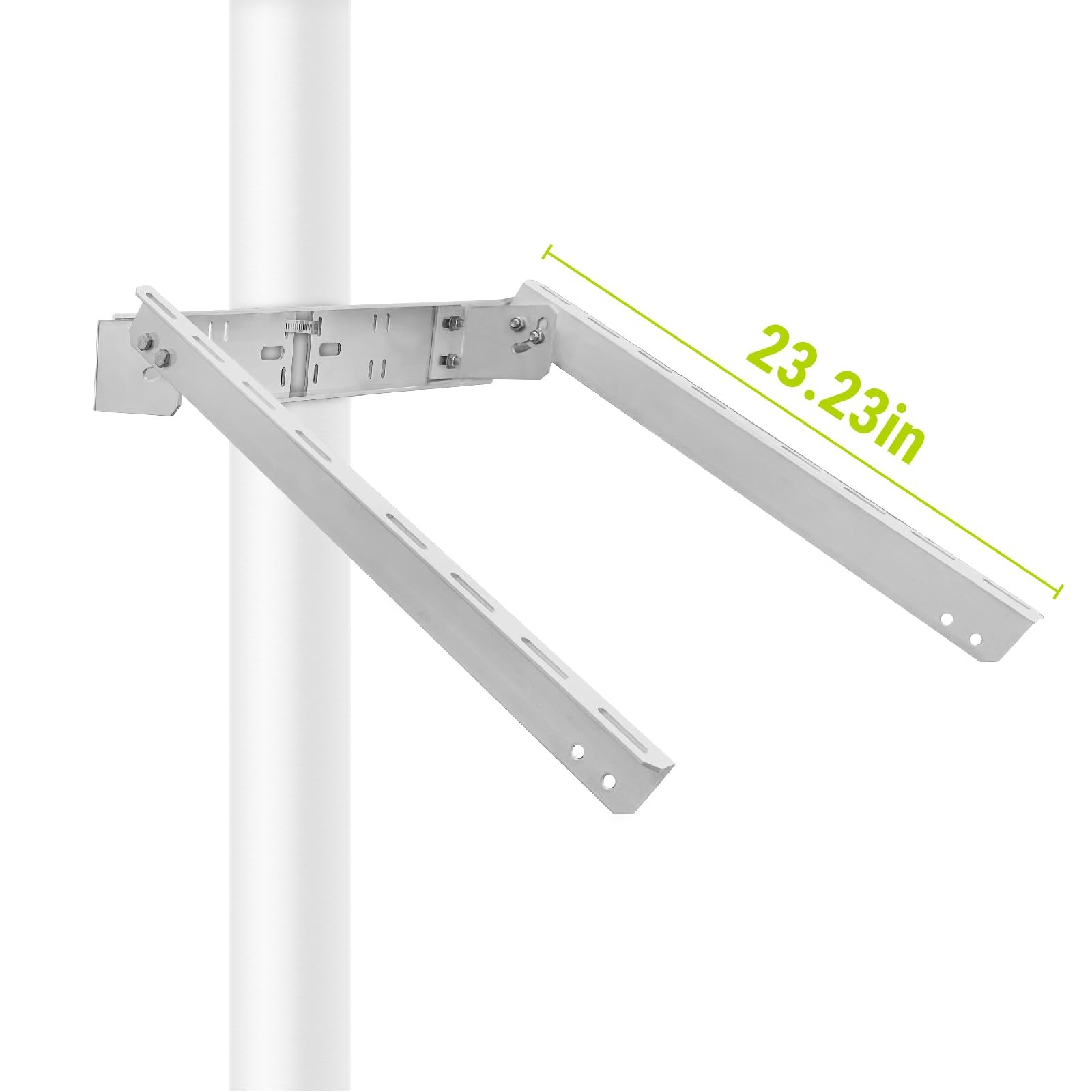 Universal Solar Panel Heavy Duty Double Arm Pole Wall Mount for 50W-60W Slim …