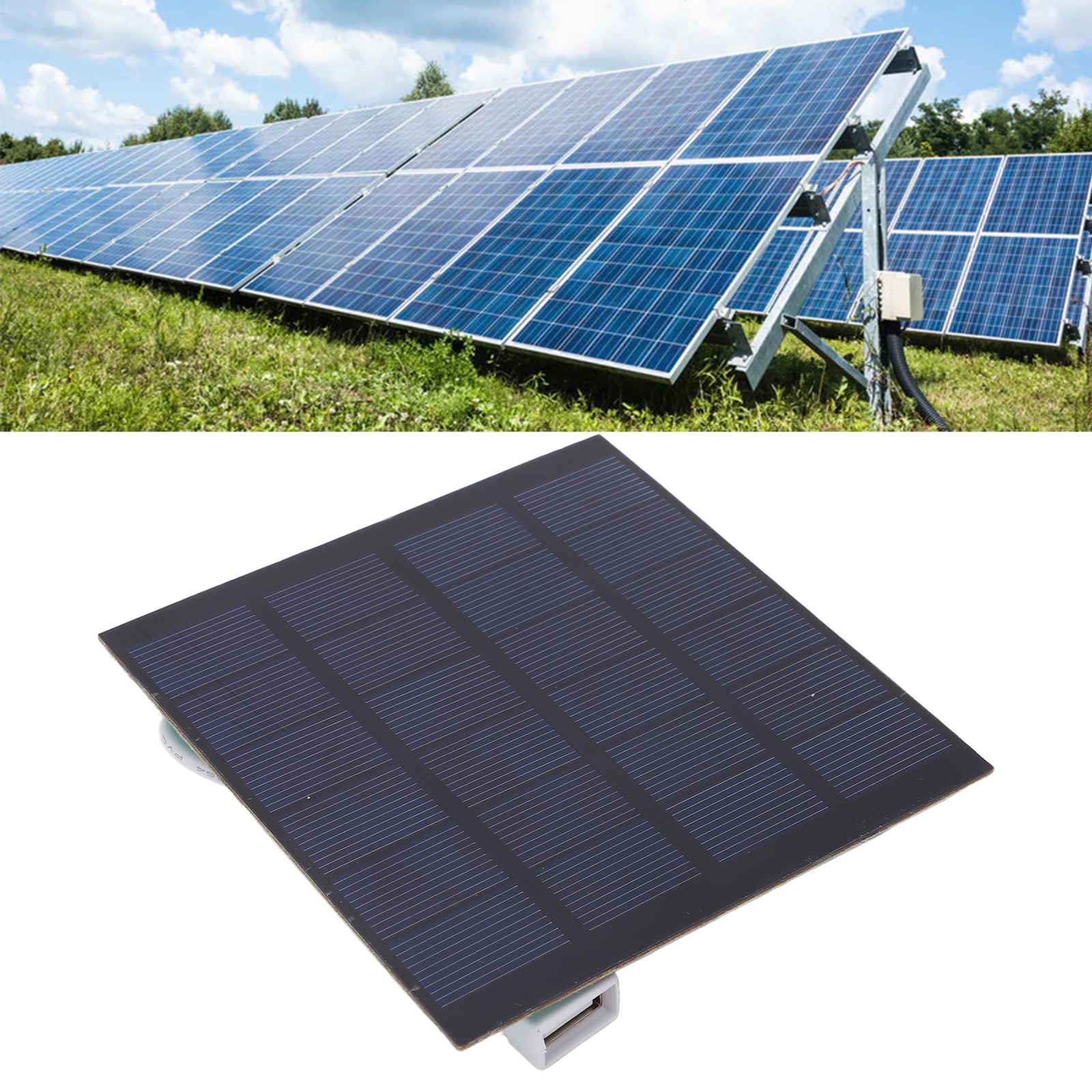1.5W Solar Panel 6V High Conversion Rate Energy Saving High Stability Solar