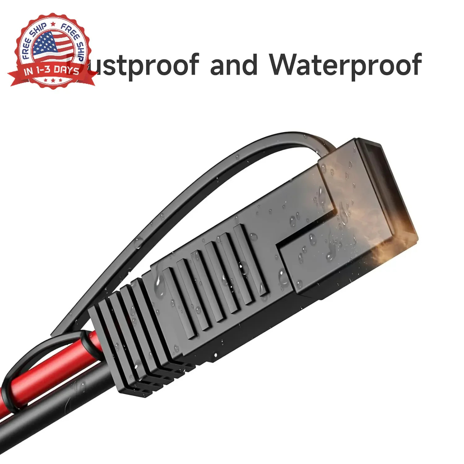 10AWG Solar to SAE Extension Cable 60cm Tinned Copper Waterproof RV Battery Char