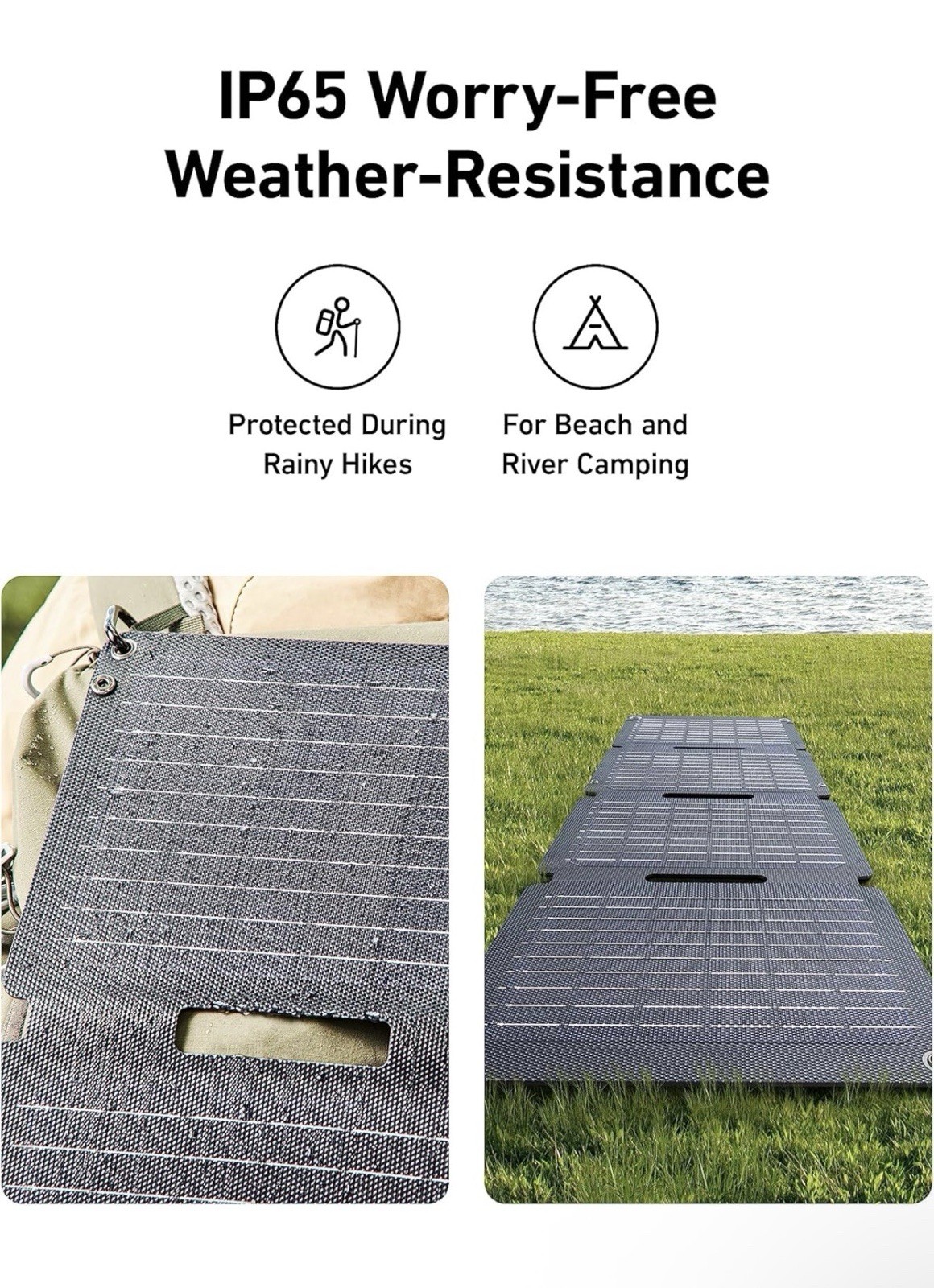 Anker Solix PS30 Solar Panel 30W Foldable Portable Solar Charger IP65 A2426
