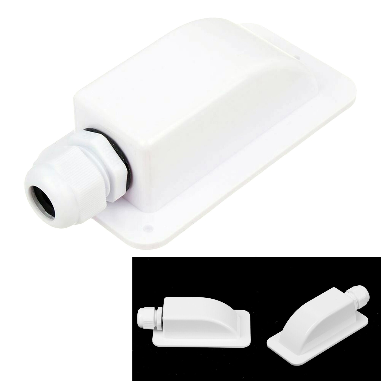 Single/Double Cable Entry Gland Waterproof Housing For RV Caravan Boat Camping