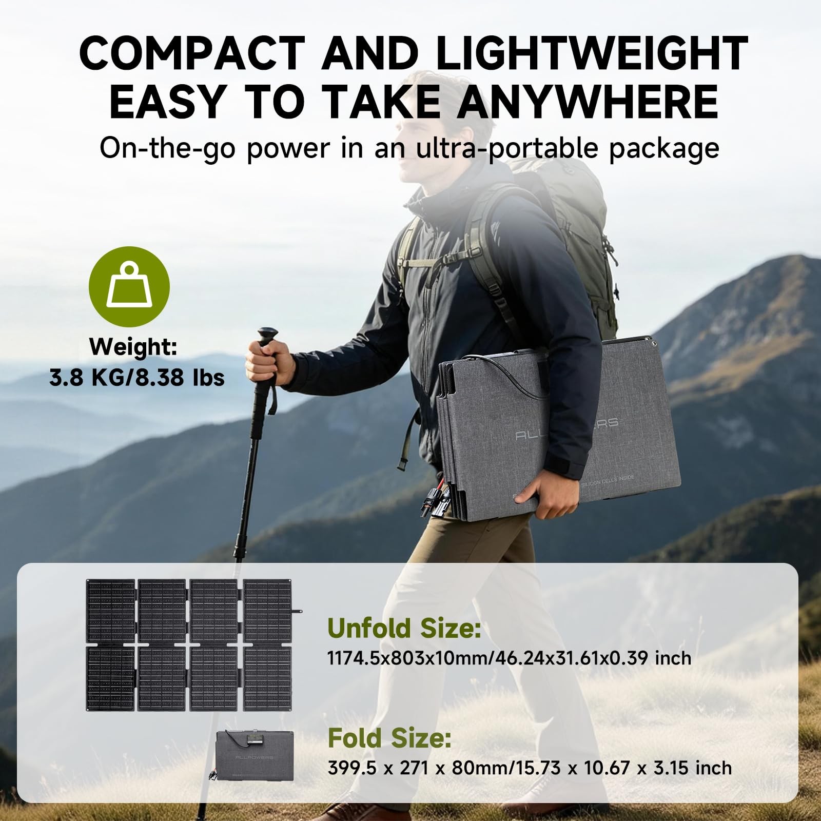 ALLPOWERS R2500 V2 1920Wh Portable Power Station with 160W Solar Panel Home Use