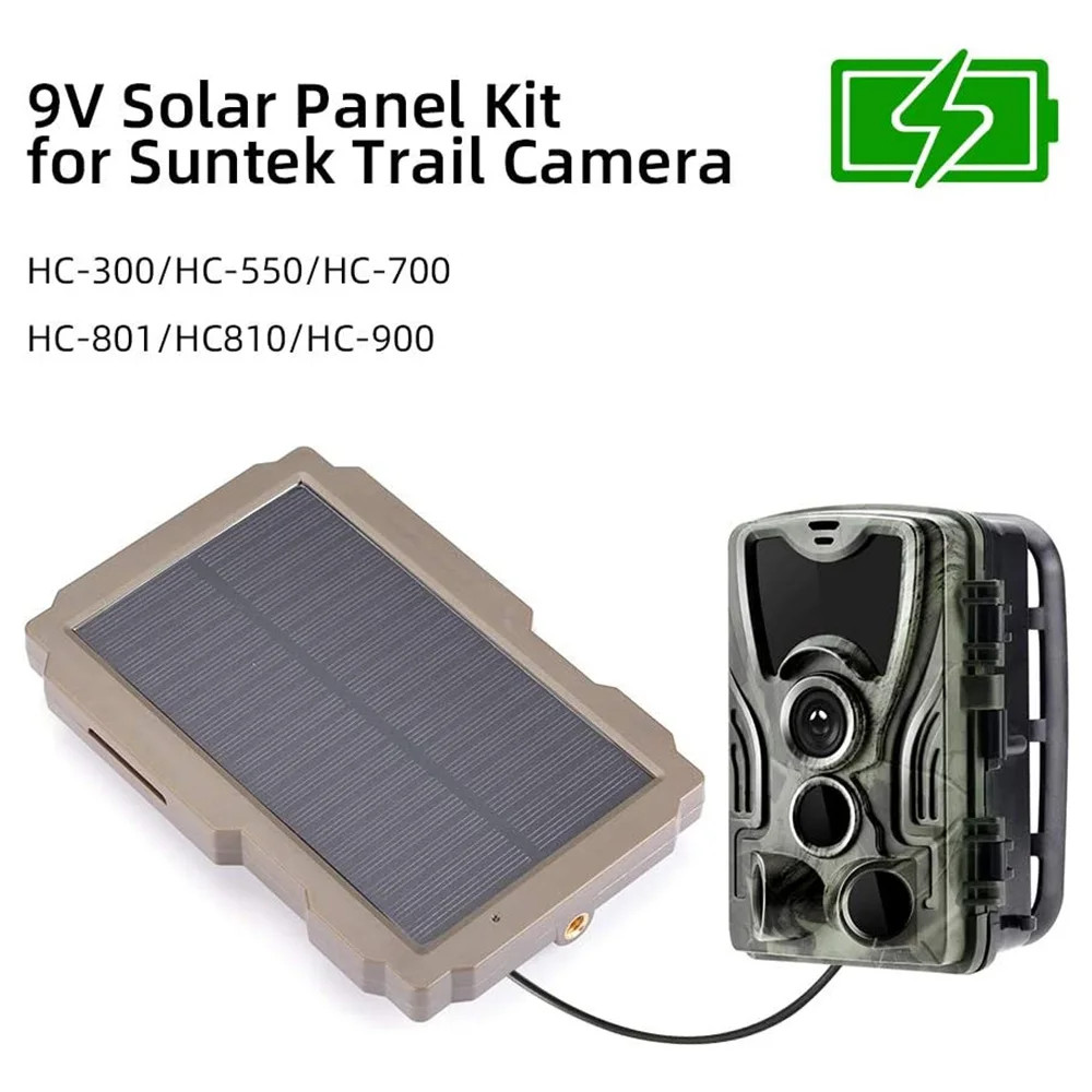 3000Mah 6V-12V Rechargeable Solar Charger Trail Game Solar for Hunting Camera