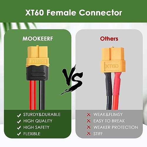 Solar Connector to XT60 Adapter Cable – 10AWG for Solar Panel to Portable 35FT