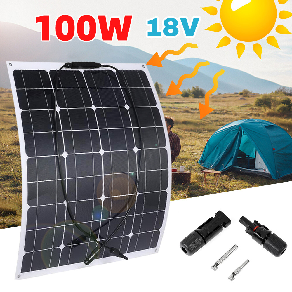 120W Watt Solar Panel 12V Battery Charger Mono PV Home Camping RV Off-Grid Boat