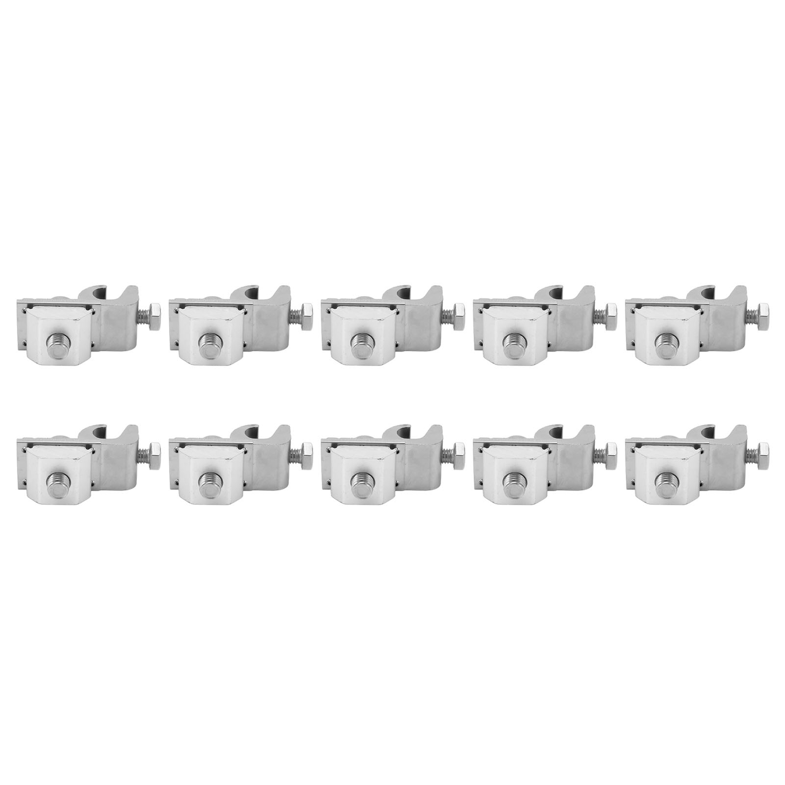 10Pcs Solar Panel Ground Clamp Aluminum Alloy M6 Lug PV Cable Coupling For Wire