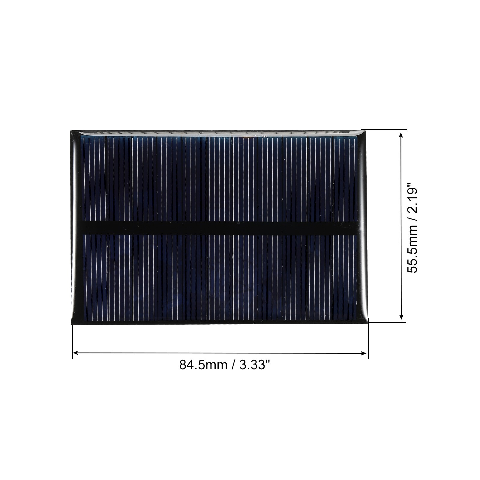 2 x Mini Solar Panel Cell 5.5V 120mA 0.66W 84.5mm x 55.5mm
