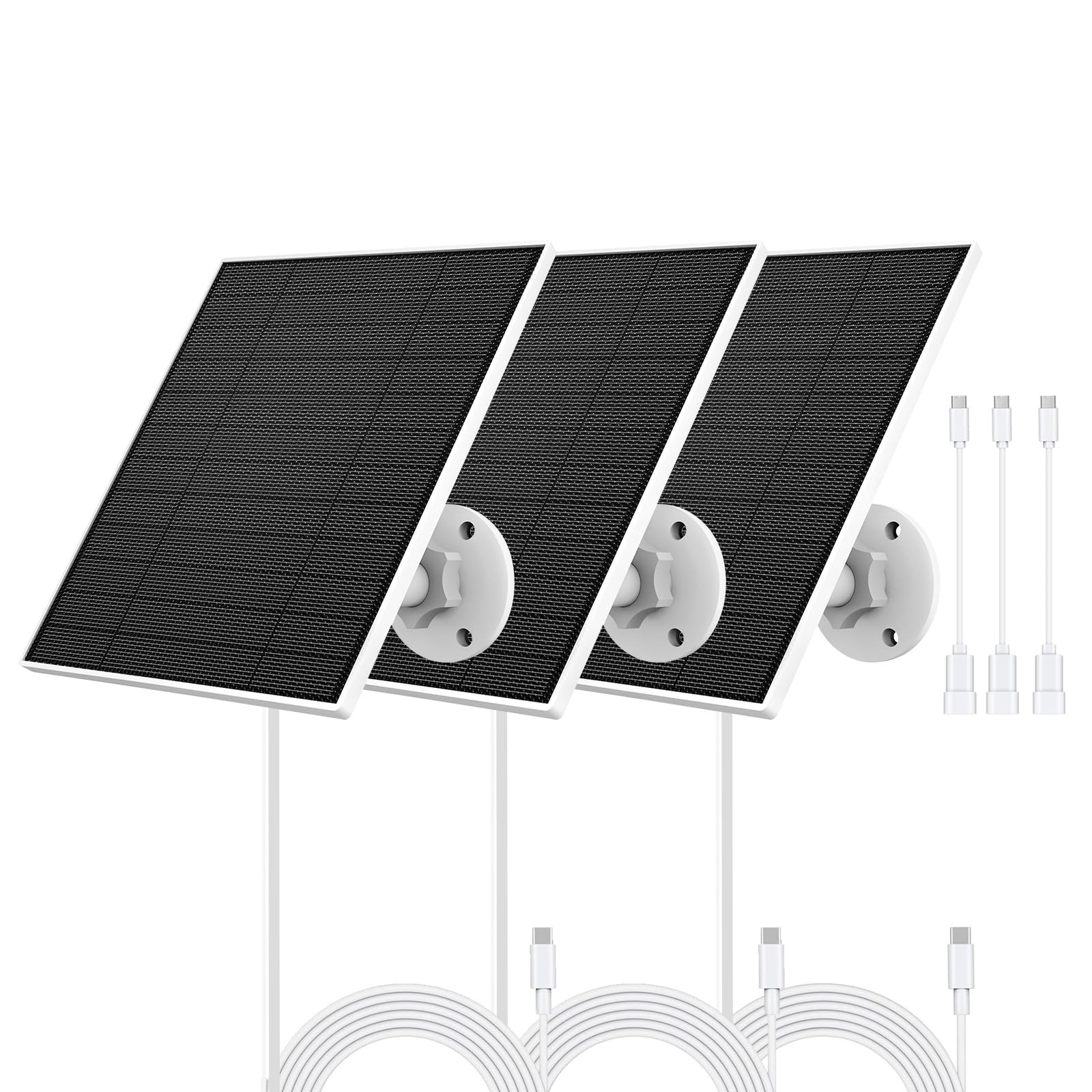 Solar Panel for Eufy Camera, 5W Solar Panel Compatible with Eufycam 3/3C/2/2 …