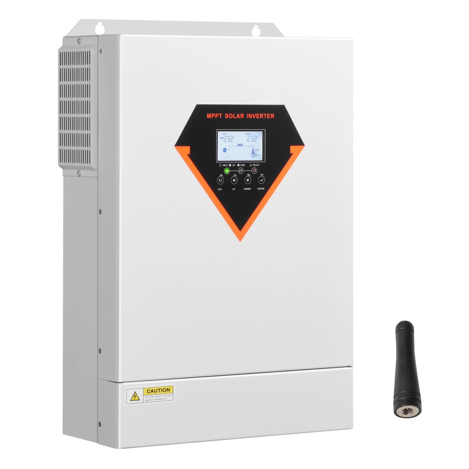 6000W Hybrid Solar Inverter, 48V to 220V AC, Pure Sine Wave with MPPT
