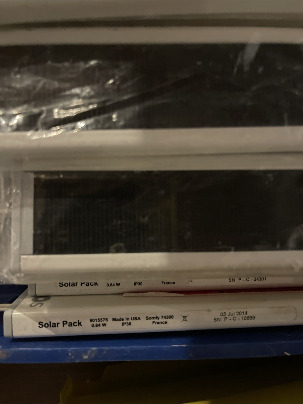USED Somfy 74300 Solar Panel 2-PIN model