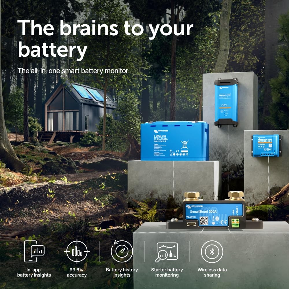 Smart Battery Shunt – Battery Monitor (Bluetooth) – Victron Smart Shunt with …