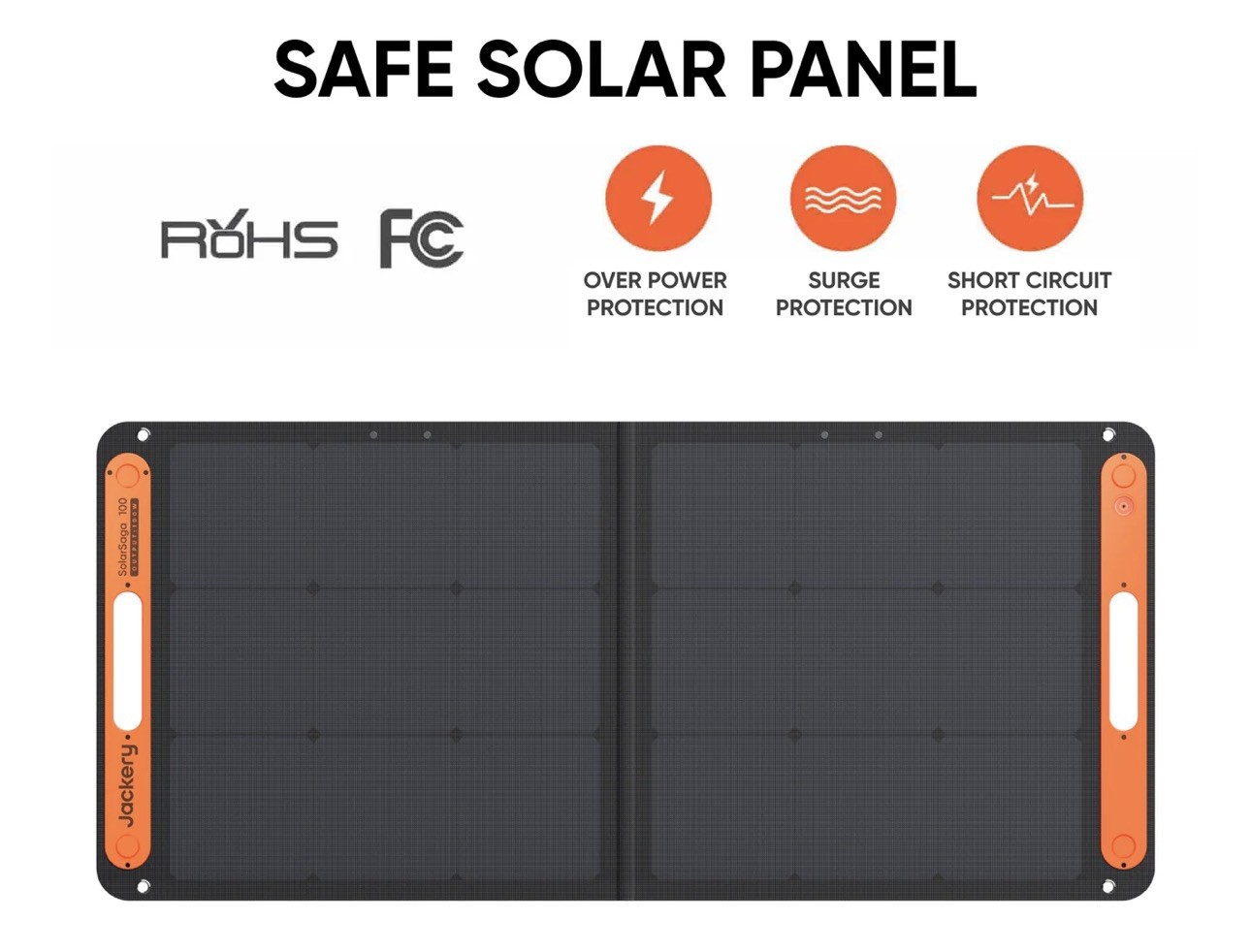 Jackery – SolarSaga 100W Solar Panel NIB MODEL JSS-100B 19v foldable w/kickstand