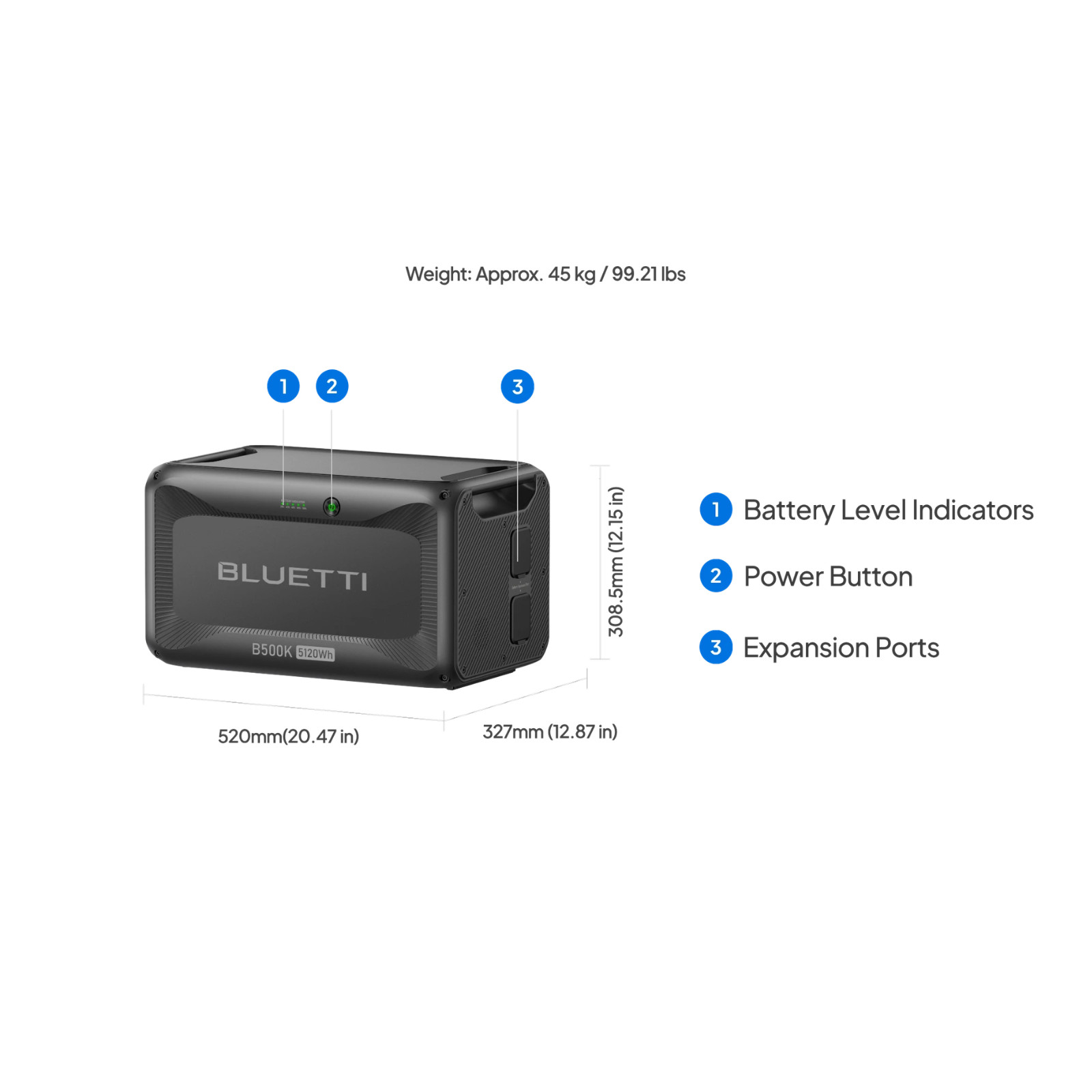 BLUETTI Apex 300 Portable Power Station 28364.8Wh + QTY 5 OF B500K Batteries