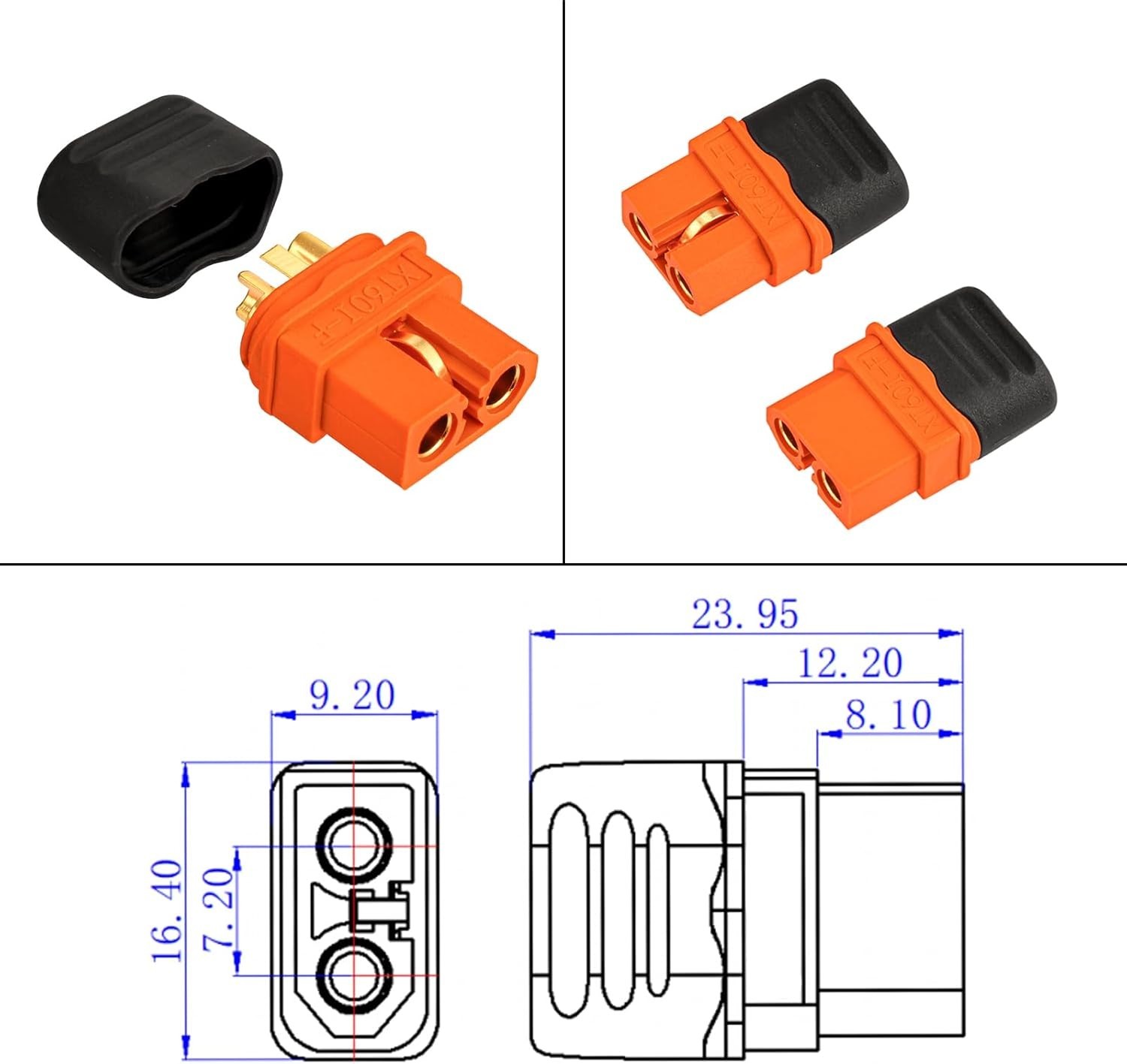 Efficient 12AWG 6FT Solar to XT60i Adapter Cable for Max Solar Integration