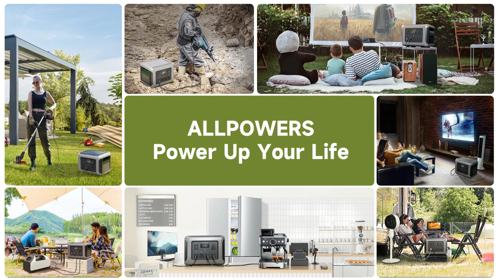 Portable Power Station 2500W 2016Wh Solar Generator LFP Battery Backup for Home