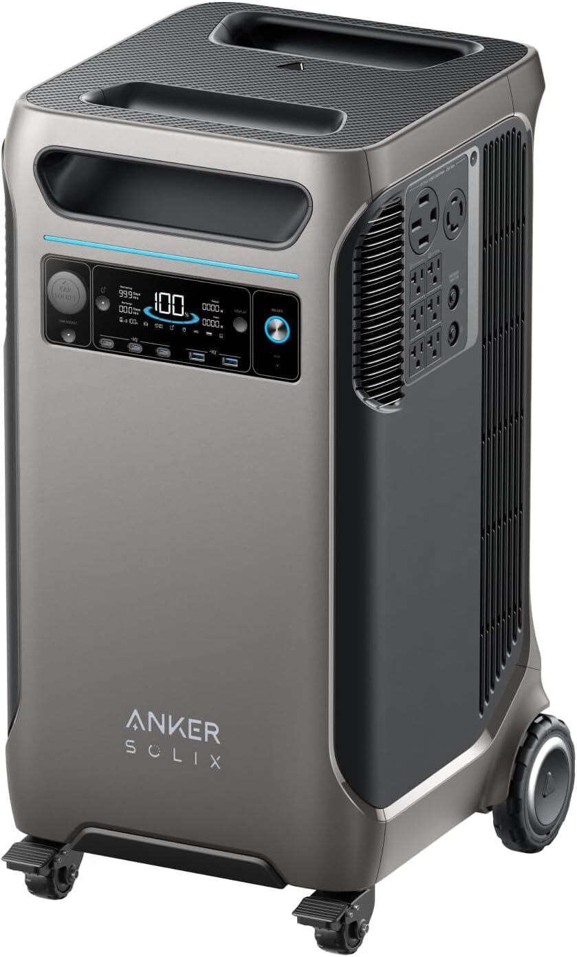 Anker SOLIX F3800 Portable Power Station 3840Wh LiFePO4 Solar Generator 6000W