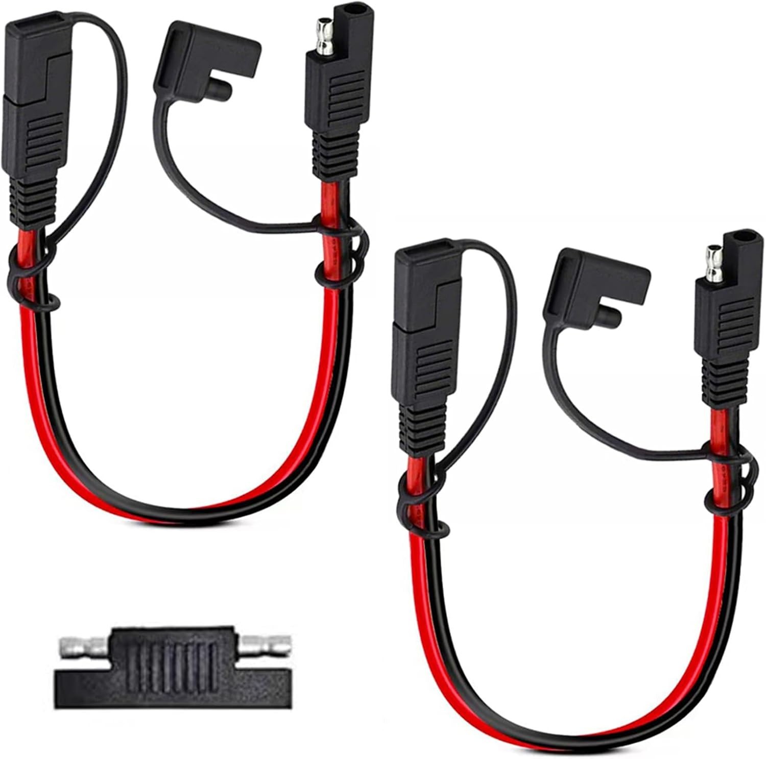 10 AWG SAE to SAE Disconnect Cables, Ideal for Solar & Vehicles – 2 Pack
